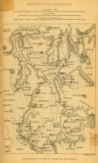 Χάρτης της Μαντίνειας και της Τεγεάτιδας.