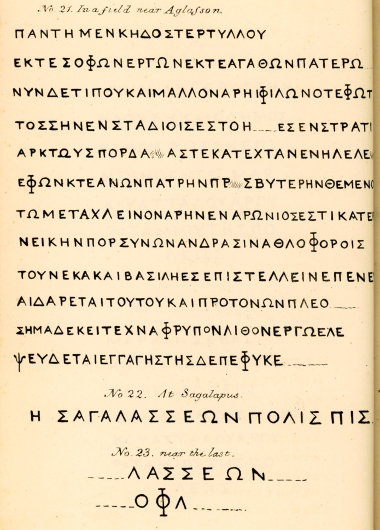 Επιγραφές από την περιοχή της αρχαίας Σαγαλασσού.