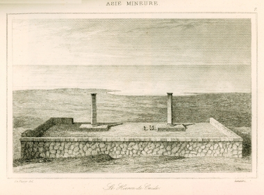 Ερείπια αρχαίου ναού στην Κνίδο.