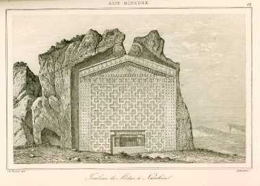Ο λεγόμενος “Τάφος του Μίδα” στο Γιαζιλίκαγια κοντά στο Εσκί Σεχίρ, ίσως ναός της Κυβέλης.