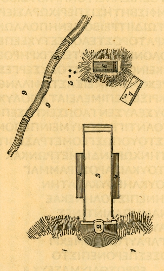 Κάτοψη του αρχαιολογικού χώρου των Αιζανών.