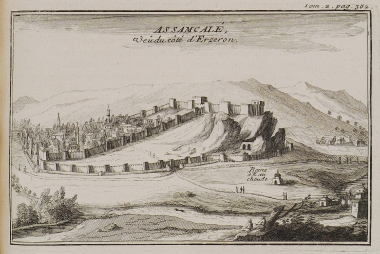 Άποψη του φρουρίου Χασάν Καλέ από τον δρόμο του Ερζερούμ.