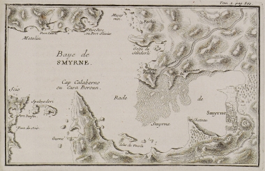 Χάρτης του κόλπου της Σμύρνης.