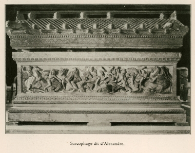 Η Σαρκοφάγος, η λεγόμενη του Αλεξάνδρου από τη νεκρόπολη της Σιδώνας (Αρχαιολογικό Μουσείο της Κωνσταντινούπολης).
