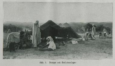 Καταυλισμός βεδουίνων στη Στέππα.
