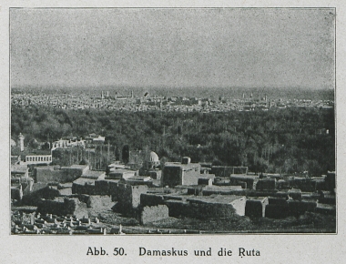 Άποψη της Δαμασκού και της περιοχής της Γούτα.