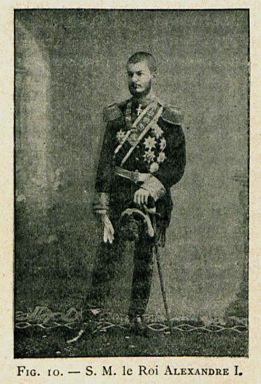 Ο βασιλιάς Αλέξανδρος Α' Ομπρένοβιτς της Σερβίας.