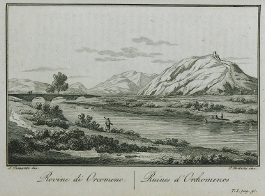 Ερείπια στον Ορχομενό κοντά στον Μέλανα ποταμό.