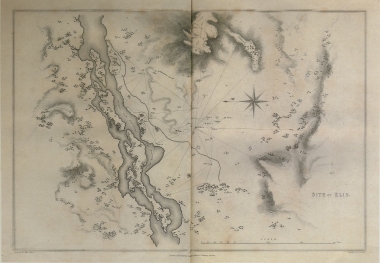 Χάρτης του αρχαιολογικού χώρου της Ήλιδας.