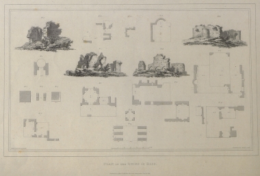 Ερείπια στον αρχαιολογικό χώρο της Αρχαίας Ήλιδας (σχέδια και κατόψεις).