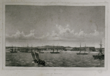 Άποψη της πόλης Πύργος (σήμερα Μπουργκάς) στη Βουλγαρία.