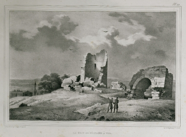 Ερείπια πύργου στο φρούριο της Βιζύης.
