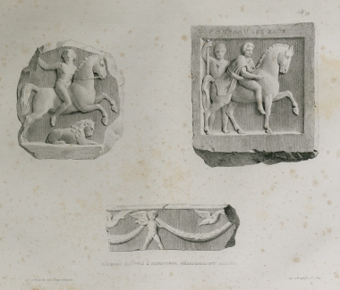 Ανάγλυφα που βρέθηκαν στο Ναύλοχο (σημερινό Ομπζόρ), τη Μεσημβρία (Νεσένμπαρ) και την Αγχίαλο (σημερινό Πομόριε).