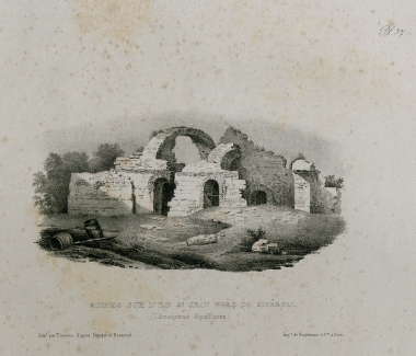 Ερείπια του μοναστηριού του Αγίου Ιωάννη του Προδρόμου στο ομώνυμο νησί έξω από τη Σωζόπολη.