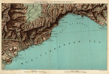 Χάρτης του κόλπου της Γένοβας.