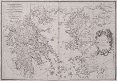 Χάρτης της αρχαίας Ελλάδας.