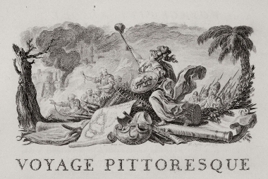 Η Μπελόνα (πολεμική θεότητα των Γαλατών) δρασκελίζει ένα σωρό όπλων ακολουθούμενη από ρώσους πολεμιστές, και δείχνει στους σκλαβωμένους Έλληνες το σύμβολο της ελευθερίας το οποίο αυτοί αποφεύγουν από δειλία.