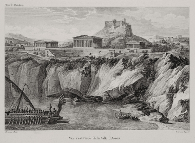 Σχεδιαστική αποκατάσταση της πόλης της Άσσου.