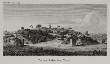 Αρχαίο θέατρο στην Αλεξάνδρεια Τρωάδα (σημερινό Εσκί Σταμπούλ).