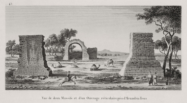 Αψίδα και πεσσοί οικοδομήματος στην Αλεξάνδρεια Τρωάδα (σημερινό Εσκί Σταμπούλ).