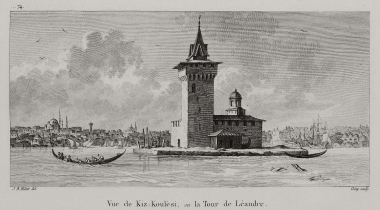 Άποψη του Πύργου του Λεάνδρου στο Βόσπορο.