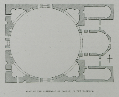 Κάτοψη του καθεδρικού ναού στη Βόσρα της Συρίας.