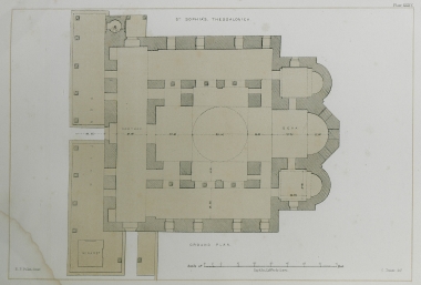 Κάτοψη του ισογείου της Αγίας Σοφίας Θεσσαλονίκης.