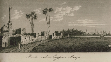 Άποψη της Ροζέτας (σήμερα Ρασίντ) στην Αίγυπτο.