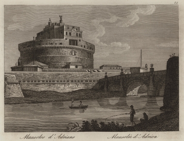 Το Καστέλ Σαντ' Άντζελο ή μαυσωλείο του Αδριανού στη Ρώμη.