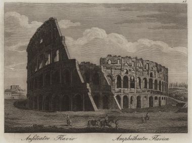 Το Κολοσσαίο ή Αμφιθέατρο των Φλαβίων.