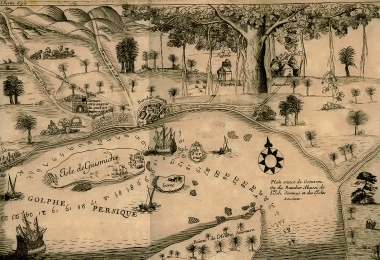 Χάρτης των στενών του Ορμούζ.