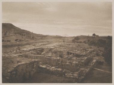 Τα ερείπια της μινωϊκής βασιλικής έπαυλης στην Αγία Τριάδα Ηρακλείου.