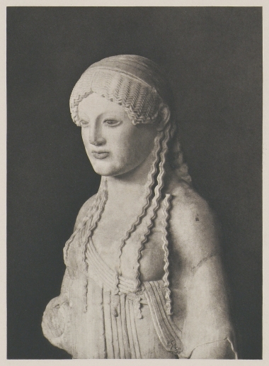 Το άγαλμα της Κόρης του Ευθυδίκου στο Μουσείο Ακρόπλης.