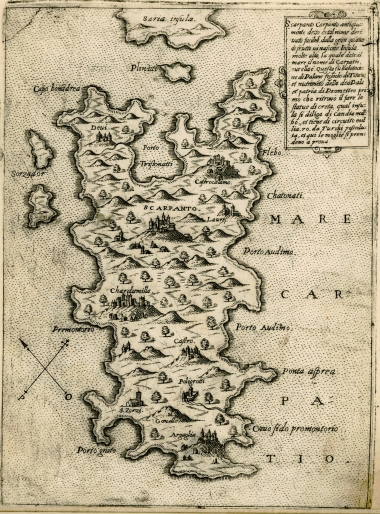 Χάρτης της Καρπάθου.