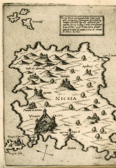 Χάρτης της Νάξου.