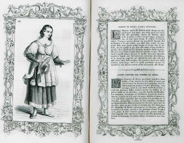 Μεσαιωνικό ένδυμα νεαρής γυναίκας της Γένοβας.