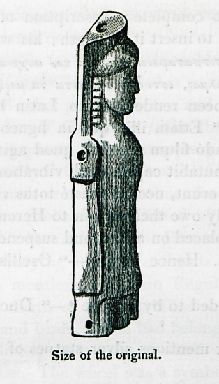 Πήλινη κούκλα με κινητά μέλη (πλαγγόνα) που βρέθηκε σε παιδική ταφή στον Πειραιά.