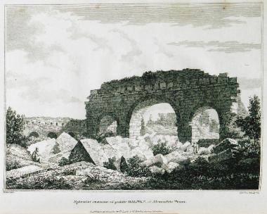 Ερείπια στις Θέρμες του Ηρώδη του Αττικού στην Αλεξάνδρεια Τρωάδα.