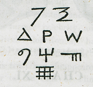 Φοινικική επιγραφή σε σφραγιδόλιθο που βρέθηκε στην περιοχή της Λάρνακας.