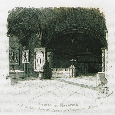 Το σπήλαιο στη Ναζαρέτ όπου κατά την παράδοση ήταν το σπίτι του Ιωσήφ και της Παναγίας.