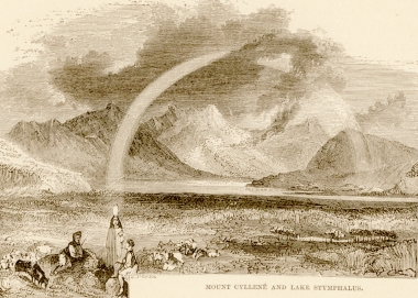 Το όρος Κυλλήνη και η Στυμφαλία Λίμνη.