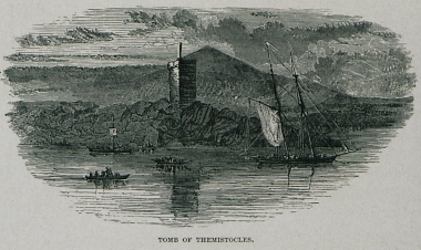 Ο τάφος του Θεμιστοκλή στη Δραπετσώνα.