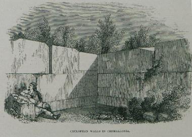 Αρχαία τείχη στην Κεφαλονιά.