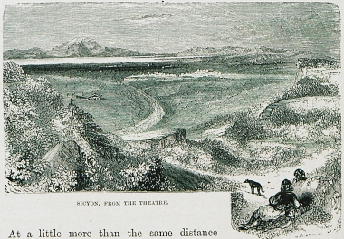 Η αρχαία Σικυών από τα ερείπια του θεάτρου.