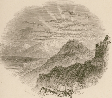 Ακτή της Τριφυλίας. Η Κυπαρισσία από τα νότια.