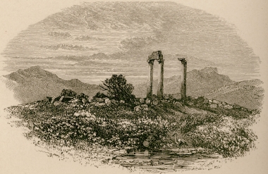 Ερείπια του ναού του Δία στη Νεμέα.