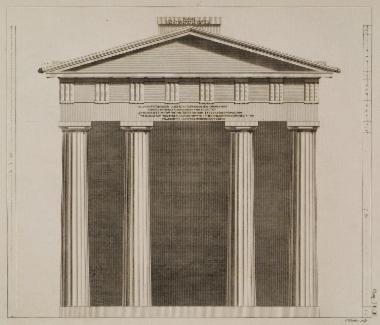 Πρόσθια όψη της πύλης της Αθηνάς Αρχηγέτιδος (Παζαρόπορτα).