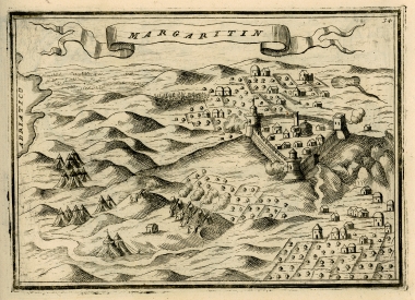 Το κάστρο Μαργαρίτι στη Θεσπρωτία κατά την πολιορκία του από τους Βενετούς στα 1571.