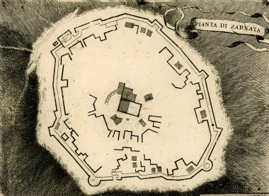 Κάτοψη του κάστρου της Ζαρνάτας.