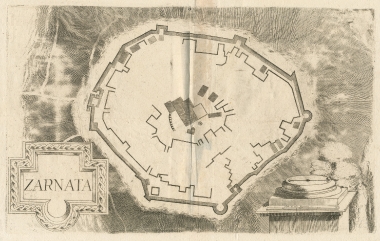 Κάτοψη του κάστρου της Ζαρνάτας.